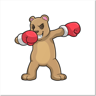 Bear as Boxer at Boxing & Hip Hop Dance Dab Posters and Art